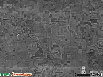 Cranberry township, Ohio satellite photo by USGS