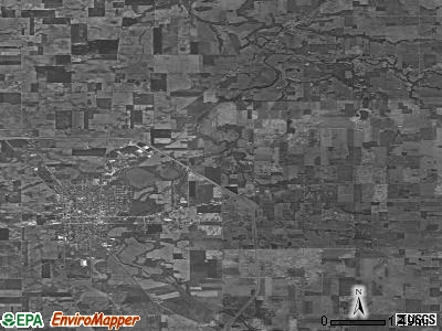 Crane township, Ohio satellite photo by USGS