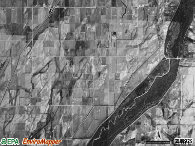 Blue Cane township, Arkansas satellite photo by USGS