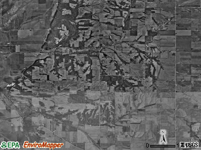 Ustick township, Illinois satellite photo by USGS