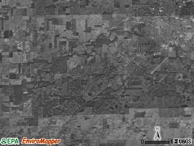 Bucyrus township, Ohio satellite photo by USGS