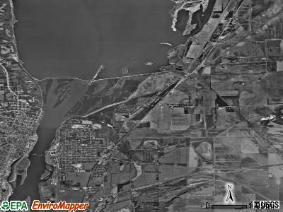 Fulton township, Illinois satellite photo by USGS