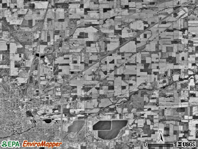Bath township, Ohio satellite photo by USGS