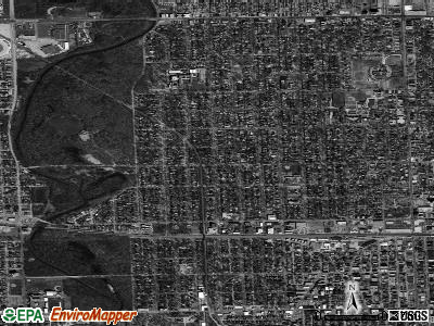 River Forest township, Illinois satellite photo by USGS