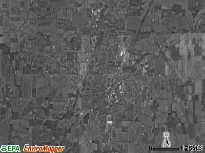 Polk township, Ohio satellite photo by USGS