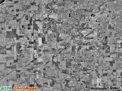 Shawnee township, Ohio satellite photo by USGS