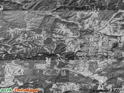 Omega township, Arkansas satellite photo by USGS