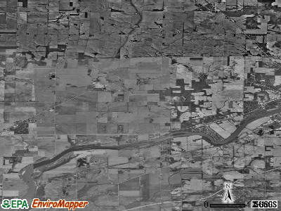 Palmyra township, Illinois satellite photo by USGS