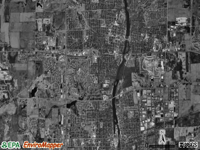 Geneva township, Illinois satellite photo by USGS
