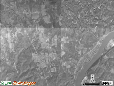 Yellow Creek township, Ohio satellite photo by USGS