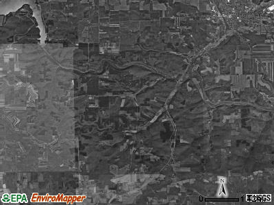Hanover township, Ohio satellite photo by USGS