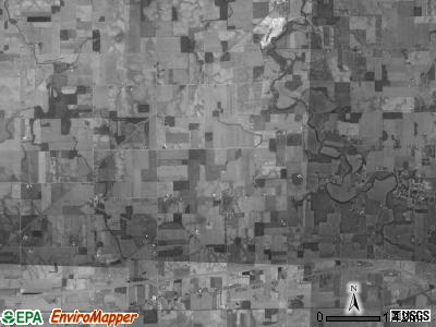 Moulton township, Ohio satellite photo by USGS