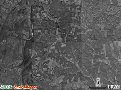 Knox township, Ohio satellite photo by USGS