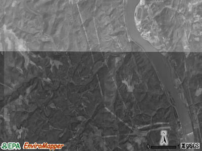 Saline township, Ohio satellite photo by USGS