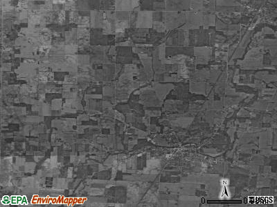 Cardington township, Ohio satellite photo by USGS