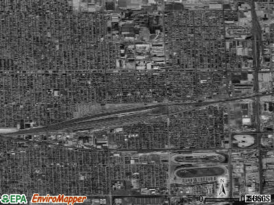 Cicero township, Illinois satellite photo by USGS