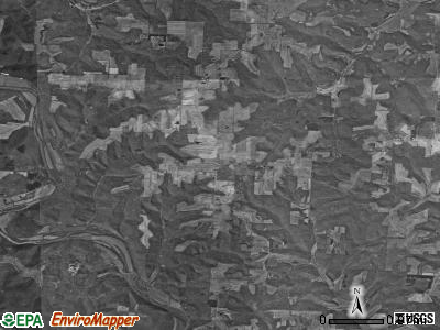 Tiverton township, Ohio satellite photo by USGS