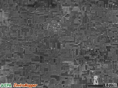 Granville township, Ohio satellite photo by USGS