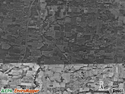 Bennington township, Ohio satellite photo by USGS