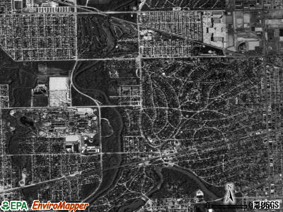 Riverside township, Illinois satellite photo by USGS