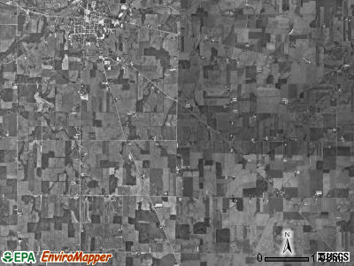 Gibson township, Ohio satellite photo by USGS