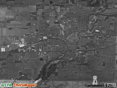 Clinton township, Ohio satellite photo by USGS