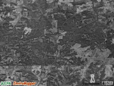 Bedford township, Ohio satellite photo by USGS