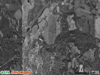 Tuscarawas township, Ohio satellite photo by USGS