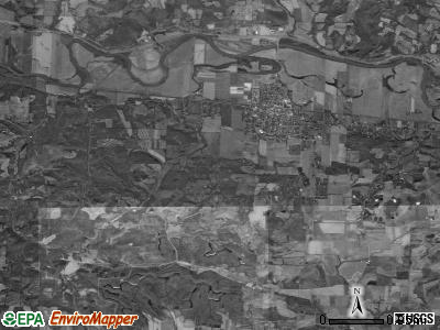 Lafayette township, Ohio satellite photo by USGS