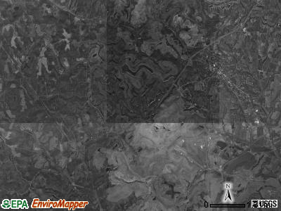 Cadiz township, Ohio satellite photo by USGS