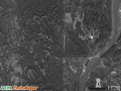 Wells township, Ohio satellite photo by USGS