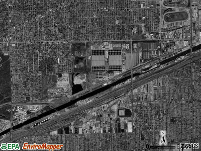 Stickney township, Illinois satellite photo by USGS