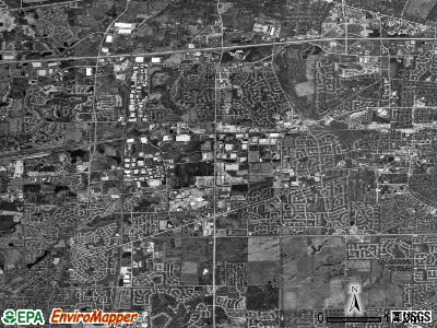 Naperville township, Illinois satellite photo by USGS