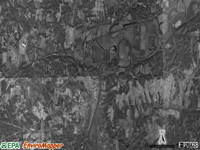 Cass township, Ohio satellite photo by USGS