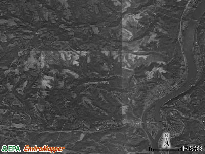 Pease township, Ohio satellite photo by USGS
