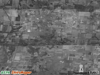 Urbana township, Ohio satellite photo by USGS