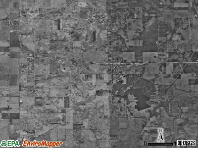 Shabbona township, Illinois satellite photo by USGS