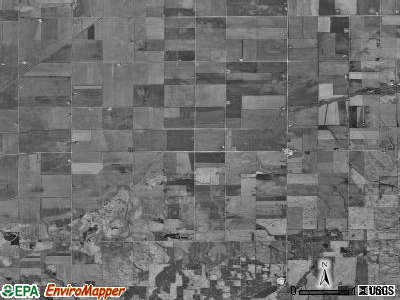 Viola township, Illinois satellite photo by USGS