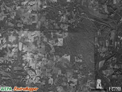 Muskingum township, Ohio satellite photo by USGS