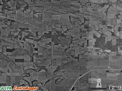 Newton township, Illinois satellite photo by USGS