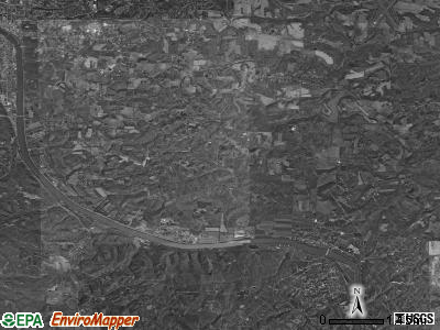 Wayne township, Ohio satellite photo by USGS