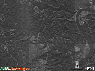 York township, Ohio satellite photo by USGS