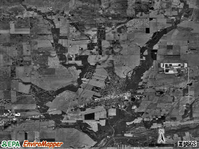 Little Rock township, Illinois satellite photo by USGS