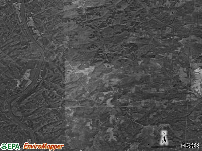 Blue Rock township, Ohio satellite photo by USGS