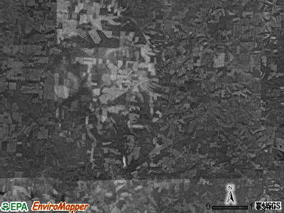 Reading township, Ohio satellite photo by USGS