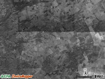 Cedarville township, Ohio satellite photo by USGS