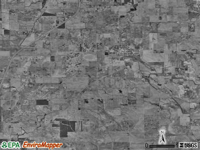 Wyoming township, Illinois satellite photo by USGS