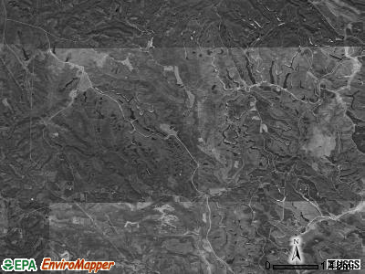 Bristol township, Ohio satellite photo by USGS