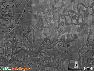 Portland township, Illinois satellite photo by USGS