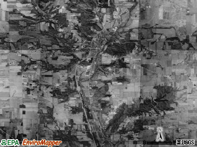Somers township, Ohio satellite photo by USGS
